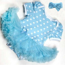 0~12 momth lovely baby girls ruffles tutu dress romper one piece outfit dresses clothes headband J4U66