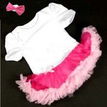 0~12 momth lovely baby girls ruffles tutu dress romper one piece outfit dresses clothes headband J4U66