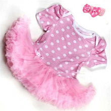 0~12 momth lovely baby girls ruffles tutu dress romper one piece outfit dresses clothes headband J4U66