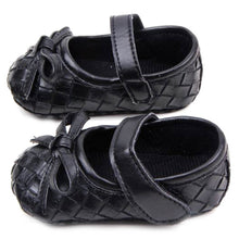0~12 months pu leather bowknot lattice baby girls shoes soft sole anti slip first walker shoes J4U66