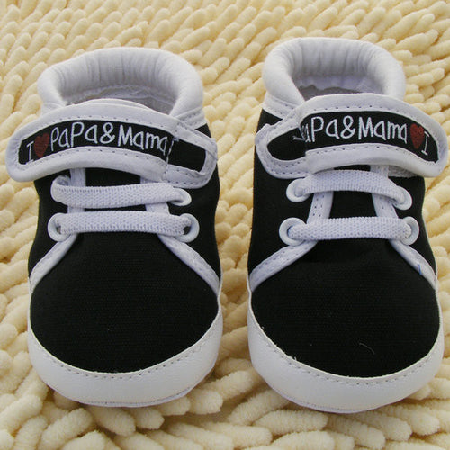 0~1 month baby infant kids boy girls soft sole canvas sneaker toddlerborn shoes J4U66