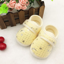 0-18Months Cute Infants Bay Boys Girls Shoes Cotton Crib Shoes Star Print First Walkers J4U66
