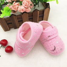 0-18Months Cute Infants Bay Boys Girls Shoes Cotton Crib Shoes Star Print First Walkers J4U66