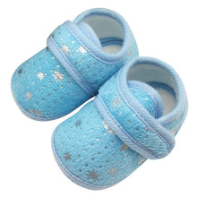 0-18Months Cute Infants Bay Boys Girls Shoes Cotton Crib Shoes Star Print First Walkers J4U66