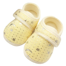 0-18Months Cute Infants Bay Boys Girls Shoes Cotton Crib Shoes Star Print First Walkers J4U66