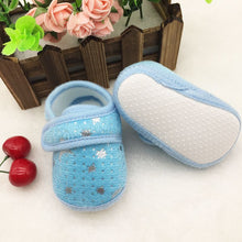 0-18Months Cute Infants Bay Boys Girls Shoes Cotton Crib Shoes Star Print First Walkers J4U66