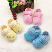 0-18Months Cute Infants Bay Boys Girls Shoes Cotton Crib Shoes Star Print First Walkers J4U66