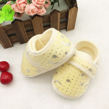 0-18Months Cute Infants Bay Boys Girls Shoes Cotton Crib Shoes Star Print First Walkers J4U66
