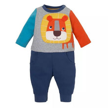 0-4 Years Baby Boy Girls 2 Pieces Sets Long Sleeve T-Shirt and Pants Animal Print Clothes J4U66