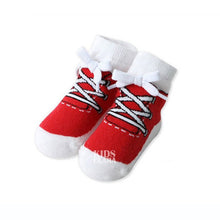 0-4 Years Baby Kids Infant Cotton Shoelaces Anti Slip Trainer Socks Booties Socks J4U66