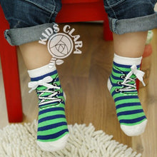 0-4 Years Baby Kids Infant Cotton Shoelaces Anti Slip Trainer Socks Booties Socks J4U66