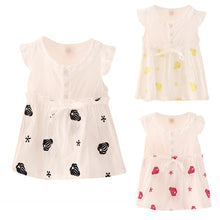 0-4Y Baby Girls Princess Dress Ruffle Button Tutu Kids Dresses  J4U66