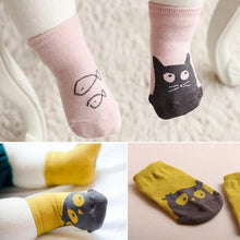 0~4 years cute baby kids girls boys soft socks cartoon owl pattern socks cotton socks J4U66