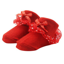 0-6 Months Toddlers Infants Cotton Ankle Socks Baby Girls Princess Bowknots Socks J4U66