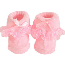 0~ months infants cotton ankle socks baby girls princess bowknots socks J4U66