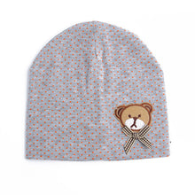 0-9M Lovely Infant Unisex Baby Boys Girls Bear Dots Pattern Cotton Cap Beanie Hats 9 Colors J4U66