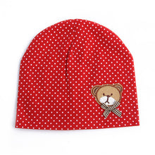 0-9M Lovely Infant Unisex Baby Boys Girls Bear Dots Pattern Cotton Cap Beanie Hats 9 Colors J4U66