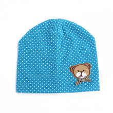 0-9M Lovely Infant Unisex Baby Boys Girls Bear Dots Pattern Cotton Cap Beanie Hats 9 Colors J4U66