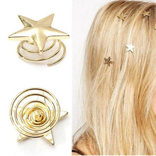 1/5/10Pcs Mini Gold Star Hairpins Women Sweet Hair Clips J4U66