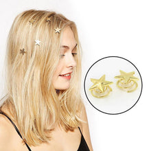 1/5/10Pcs Mini Gold Star Hairpins Women Sweet Hair Clips J4U66