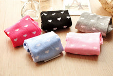 1/5 Pair Soft Boat Socks For Women Sweet Heart Women Girls Sock Slippers Cotton Blend Pink Blue Rose Grey Black J4U66