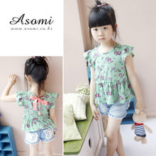 1~ years kids children girls shorts jeans lace pocket demin jeans J4U66