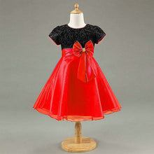 1~7 years kids girl princess bow tutu dress baby wedding party pageant tulle dresses J4U66