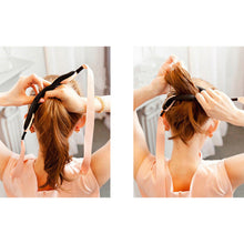 Women Magic Tools Foam Sponge Device Quick Messy Donut Bun Hairstyle Girl Hair Bows Band Accessories Silk Headband J4U66