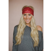 Stylish Women Lady Lace Wide Elastic Headband Bandanas Head Wraps Sports Hairband Hair Band Accessories J4U66