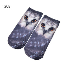 3D Print Animal Cat Women Socks Casual Cartoon Socks Low Cut Ankle Socks J4U66