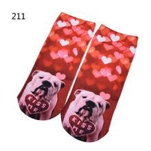 3D Print Animal Cat Women Socks Casual Cartoon Socks Low Cut Ankle Socks J4U66