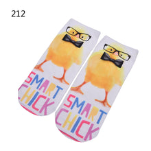 3D Print Animal Cat Women Socks Casual Cartoon Socks Low Cut Ankle Socks J4U66
