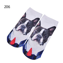 3D Print Animal Cat Women Socks Casual Cartoon Socks Low Cut Ankle Socks J4U66