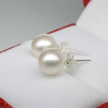 Dia 8mm Imitation pearl earring Trendy Cute Charm Pearl Statement Ball Stud earrings for women J4U66