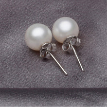 Dia 8mm Imitation pearl earring Trendy Cute Charm Pearl Statement Ball Stud earrings for women J4U66