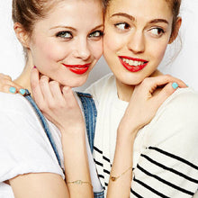 Elegant Best Friends BFF Forever Partners In Crime Valentine Split Heart Pendant Bracelet Set J4U66