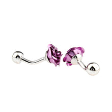 Red Purple Blue Silver Gold Green Rose Flower Cufflink Cuff Link J4U66