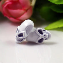 Fashion Skeleton Earring for Women Rhinestone Crystal Stud Earrings J4U66