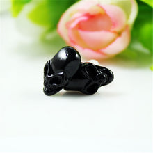 Fashion Skeleton Earring for Women Rhinestone Crystal Stud Earrings J4U66