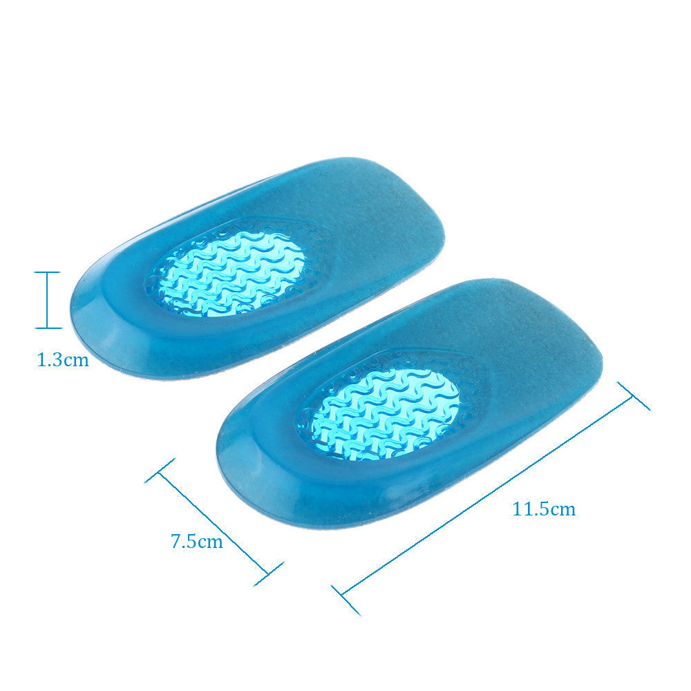 feet care tool half size shoes insole increase height gel insert insole for  12 shoes size men women foot taller pad J4U66