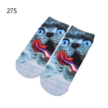 Girls 3D Print Animal Cat Dog Panda Women Socks Casual Cartoon Socks Low Cut Ankle Socks 10 Pattern J4U66