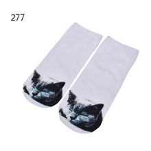 Girls 3D Print Animal Cat Dog Panda Women Socks Casual Cartoon Socks Low Cut Ankle Socks 10 Pattern J4U66