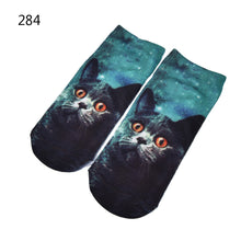 Girls 3D Print Animal Cat Dog Panda Women Socks Casual Cartoon Socks Low Cut Ankle Socks 10 Pattern J4U66