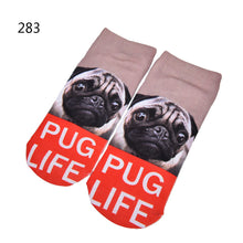 Girls 3D Print Animal Cat Dog Panda Women Socks Casual Cartoon Socks Low Cut Ankle Socks 10 Pattern J4U66