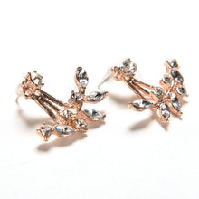 Leaf Stud Earring For Women Gold Sliver Women Earings Jewelry J4U66