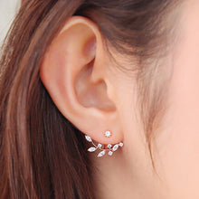 Leaf Stud Earring For Women Gold Sliver Women Earings Jewelry J4U66