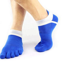 mens cotton toe sock pure five finger socks breathable J4U66