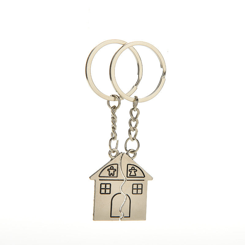 Key Chains Romantic House Keychain Personalized Souvenirs Lanyard Keyring Valentine's Day Love Key Fob Gift J4U66