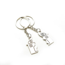 Key Chains Romantic House Keychain Personalized Souvenirs Lanyard Keyring Valentine's Day Love Key Fob Gift J4U66