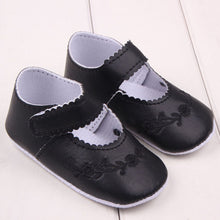 Newborn 0-12 Months Baby Girls PU Leather Shoes Princess Flower Crib Outdoor Kids Shoes  J4U66